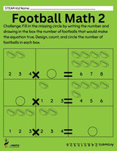 Load image into Gallery viewer, Football Math Activity
